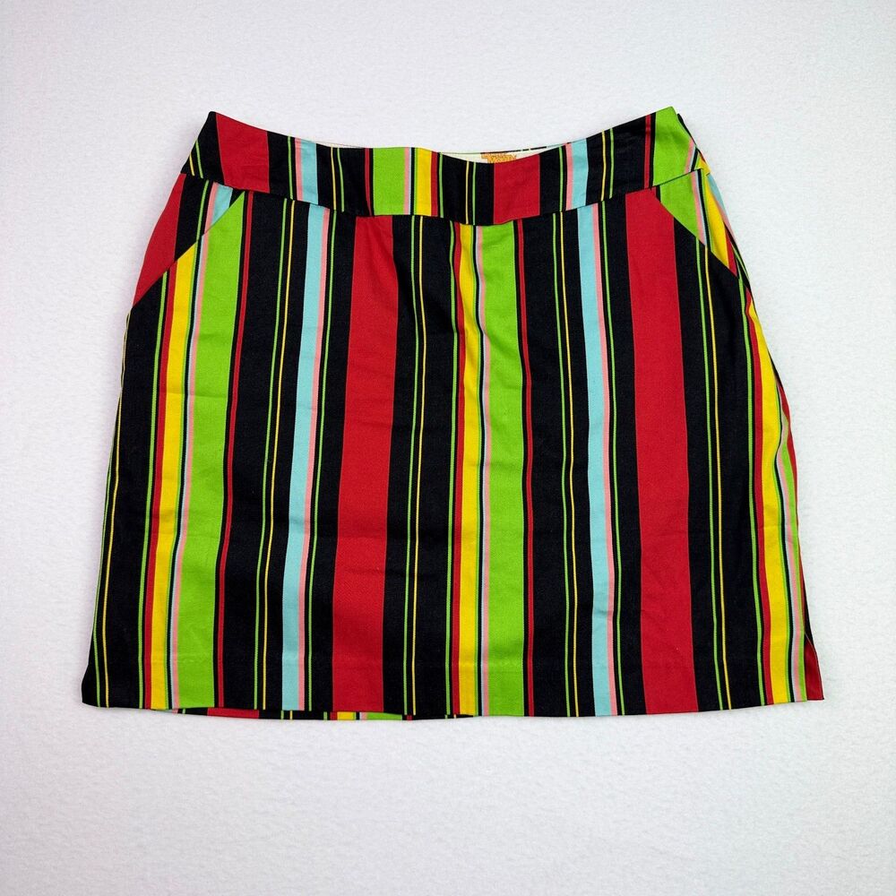 Loudmouth Ladies Multicolor Striped Golf Skirt Size 8